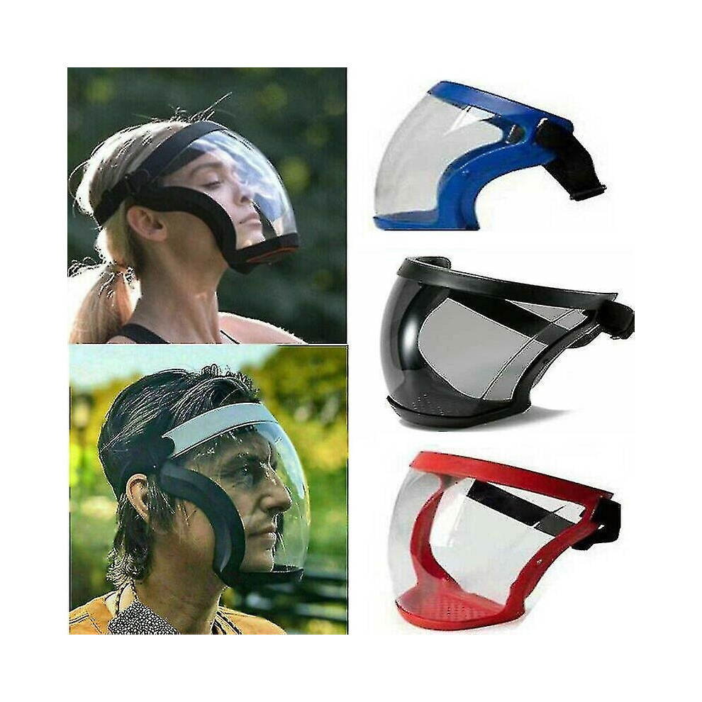 Anti-fog Full Face Shield Super Protective Head Cover Transparent Safety Mask