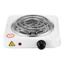 Electric Single Cooktop, Compact And Portable, Adjustable Temperature Hot Plate, 1500w, White