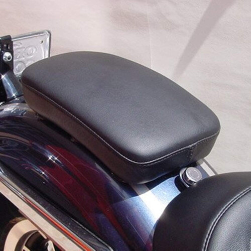 Suction Cup Cushions Motorcycle, Suction Cup Passenger Seat Rectangular Cushion For Harley Custom Chopper-black 1