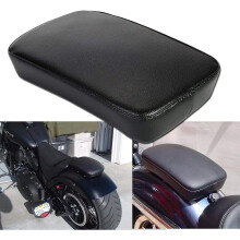 Suction Cup Cushions Motorcycle, Suction Cup Passenger Seat Rectangular Cushion For Harley Custom Chopper-black