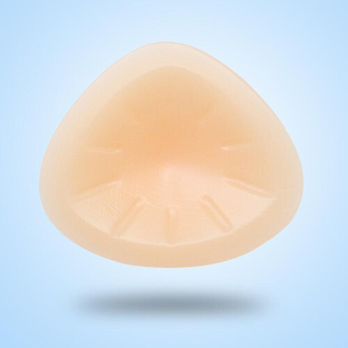Pair Of Silicone Breast Form Triangle Mastectomy Prosthesis Bra Pad Enhancer 1