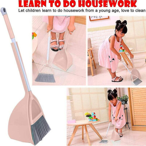 Kid's Housekeeping Tools, 3pcs Small Mop Small Broom Small Dustpan 1