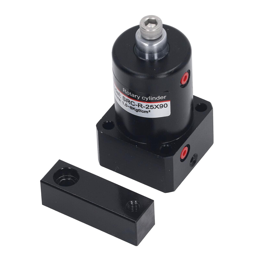 Rotary Pneumatic Cylinder Aluminium Alloy 90 Degree Rotary Clamping Corner Pressing Air Swing Tool 25Mm Inner Diameter 9468842136386