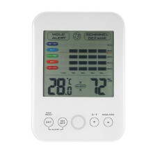 Mold Alarm Digital Hygrometer Thermometer With Mold Alarm And Lcd Display Touch Screen Indoor Thermometer And Hygrometer 5-level Scale