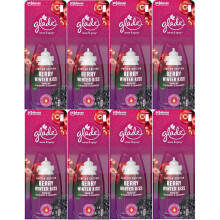 8 x 18ml Glade Sense and Spray Refill - Berry Winter Kiss