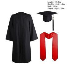Bachelor Robes hat Set University Graduation Gown Student High School Uniforms