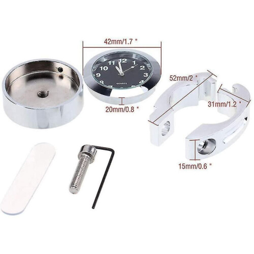 Motorcycle Handlebar Clock Mini Motorcycle Clock Watch 1