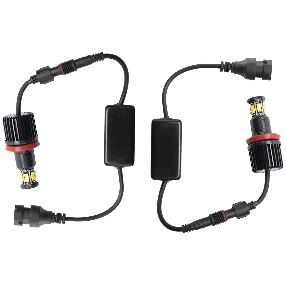 1 Pair 120W 12Led Car Angel Eye Headlights For E82 E90 E92 E60 E61 E63 E89 X6 H8 Light