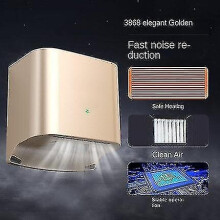 (3868gold) Commercial Hand Dryer, Automatic Environmental Protection High-speed Abs Hand Dryer