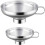 2 Pcs Canning Funnel, Stainless Steel Jam Funnel, Wide Mouth Funnel, Kitchen Stainless Steel Wide Mouth Funnel Set For Transferring Liquid, Powder, Be 1
