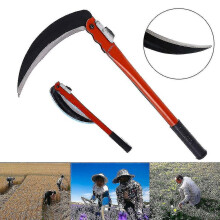 Steel Grass Sickle Small Scythe Folding Handle Gardening Farming 230mm Tool