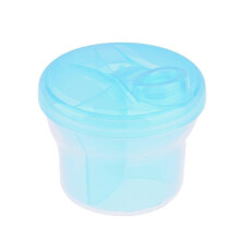 Non-spill Rotating Milk Powder Formula Dispenser Portable Outdoor Food Container 3 Compartments Storage Feeding Infant