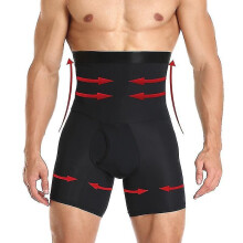 Men's Abdominal Shorts Body Shaper Compression High Waist Trainer Abdominal Abdominal Slim Body Shaper Boxer Underwear