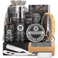 Beard Care Kit For Men, Fathers Day Gifts, Beard Mustache Grooming Kit
