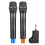 Wireless Microphone With Echo, Treble, Bass And Bluetooth, 98ft Range, Portable Uhf Handheld Karaoke Dynamic Microphone System 1