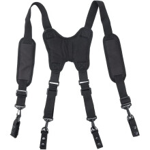 Tool Belt Braces Heavy Duty Work Suspenders With Clips Comfortable Padded Adjustable Straps H Shape For Carpenter Electrician