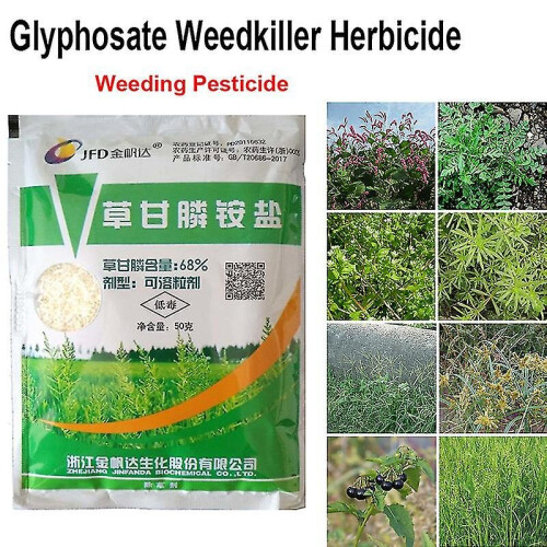 3pcs 50g Ammonium Glyphosate Glycine Herbicide Remove Broadleaf Weed Kill Grass 2