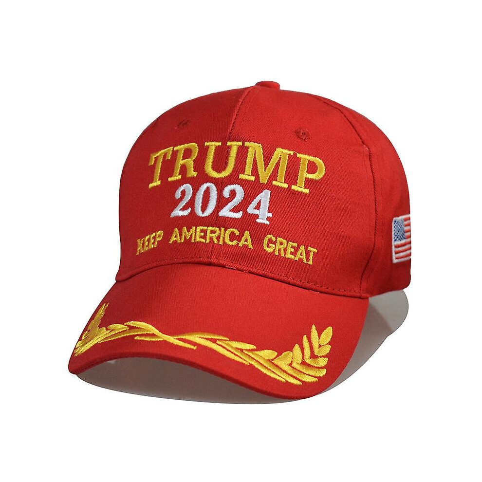 Trump 2024 Hat Maga Cap Baseball Kag Usa Keep America Great Again Red Gold Hfmqv Red,Gold