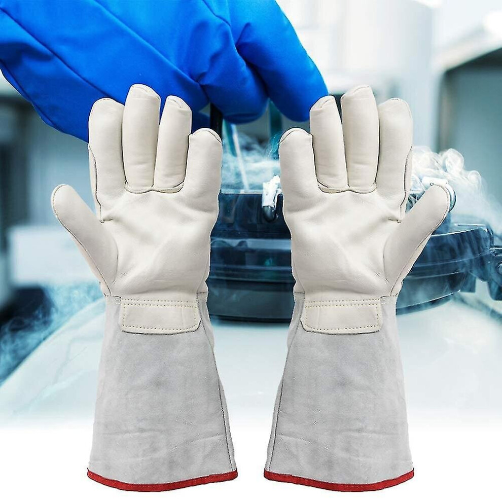 Cold Storage Cryo Safety Work Glove 40cm Cryogenic Waterproof Protective Gloves