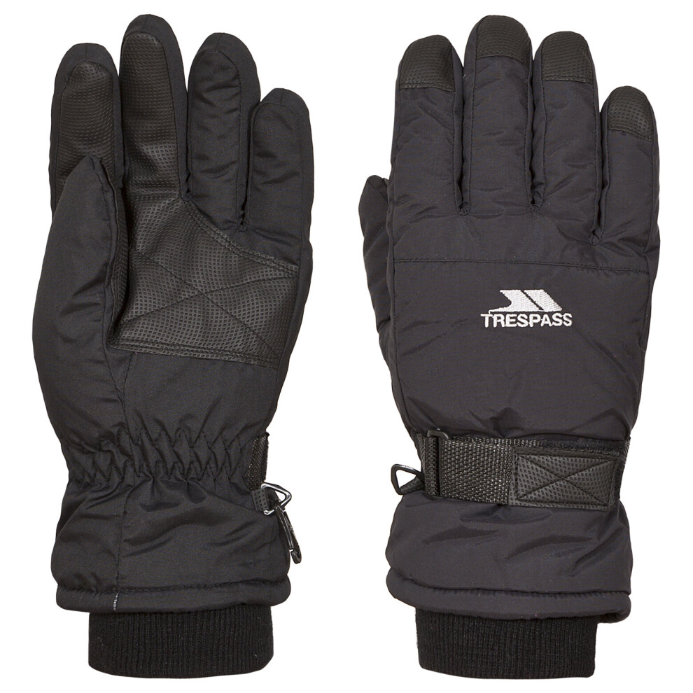 (14/16, Black) Trespass Kids Ski Gloves Gohan II