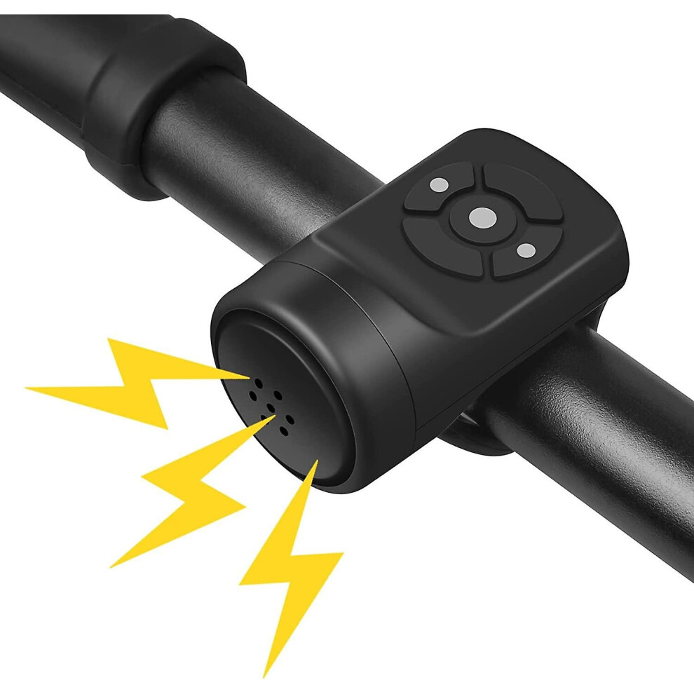 Electric Bike Horn, Electronic Bicycle Bell, 120db Bike Horn For Adults, Waterproof Horn For Bike Usb Charge