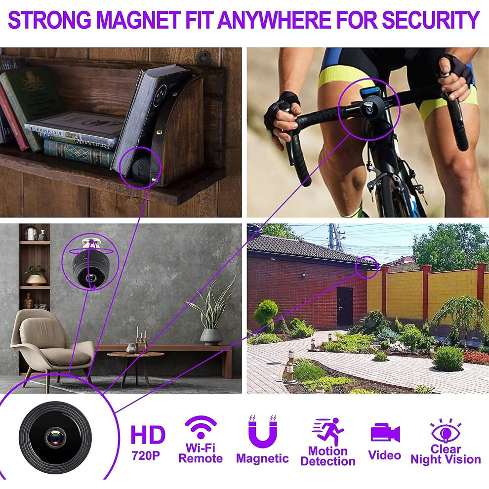 1080p Wifi Home Smart Camera, Indoor Security Surveillance With Night Vision, Monitor With Ios, Android App