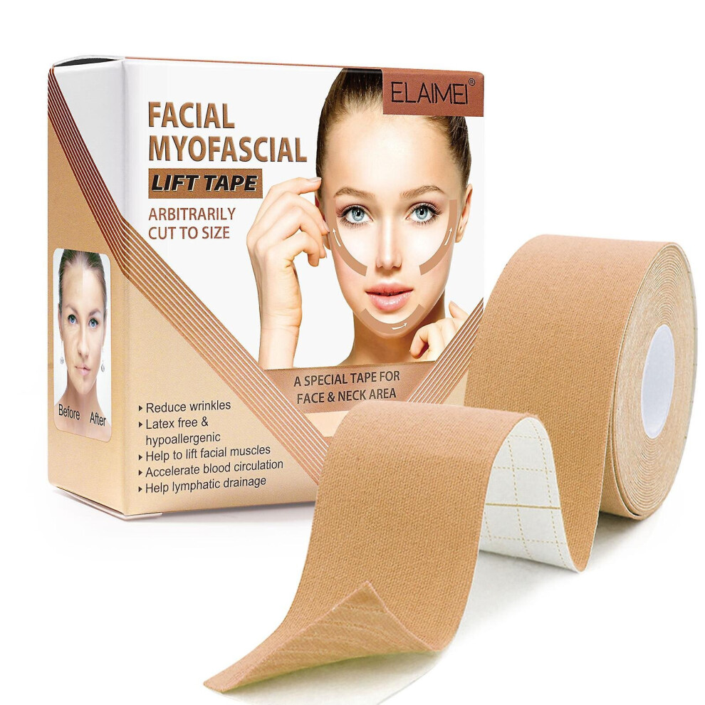 Facial Myofascial Lift Tape Wrinkle Patches,face Eye Neck Lift Tape,  Anti-wrinkle Patches Anti-freeze Stickers Neck Lift Tape For Firming And Tighten