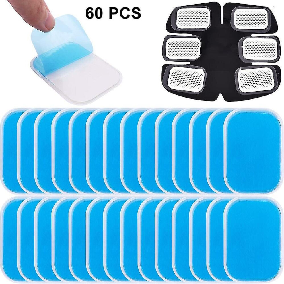 60pcs Gel Sheets Compatible With Gel Pad, Abs Trainer Replacement Gel Sheet Abdominal Toning Belt Muscle Toner Ab Trainer Accessories Xinmu