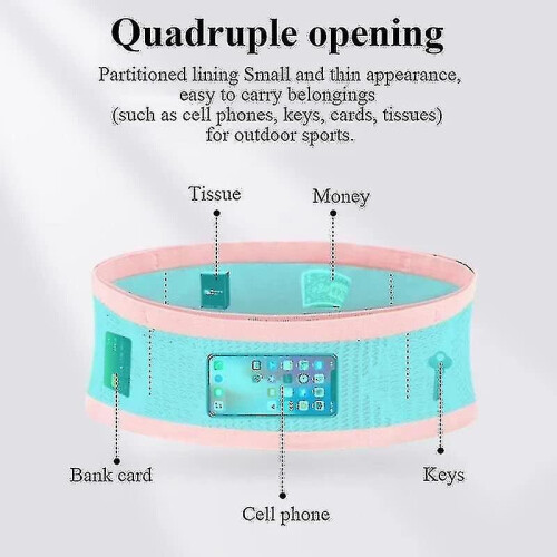 Multifunctional Knit Breathable Concealed Waist Bag 1