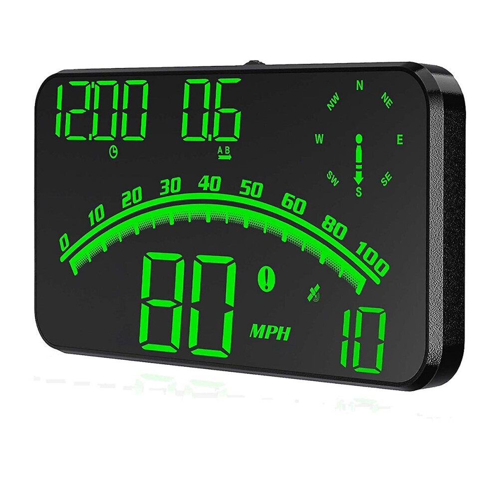 Car Digital Gps Speedometer,Car Hud With Speed Mph, Compass Direction, Fatigue Driving Reminder 9468842838792