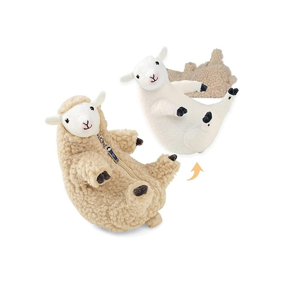 Kawaii Plushies, Shaved Sheep, Funny Lamb Stuffed Animal, Cute Plushie,sleeping Pet Buddy, Sheep Stuffed Animals Best Birthday Gift For Women Girls Bo