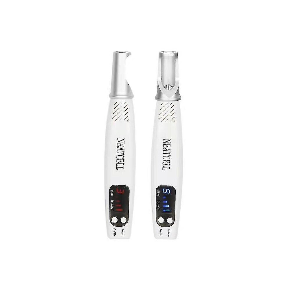 (Blue light, UK plug) Red/blue Light Laser Picosecond Pen To Remove Freckles Tattoo Scars Dark Spots Skin