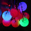 Pro Led Multi-colored Glow Poi Thrown Balls Light Up For Belly Dance Hand Props 2