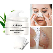 Lanbena Plant Pore Strips Blackhead Remover Nose Acne Clean Peel Off Mud Strips