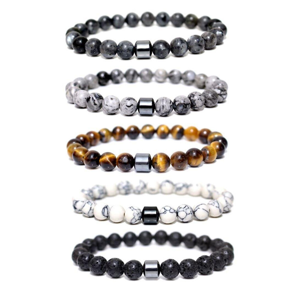 5pcs Anti Anxiety Bracelet, Smoking Cessation Bracelet,smoking Anti-anxiety Bracelet For Men And Women, Helps Relief, Anxiety, Frustration, Irritabili