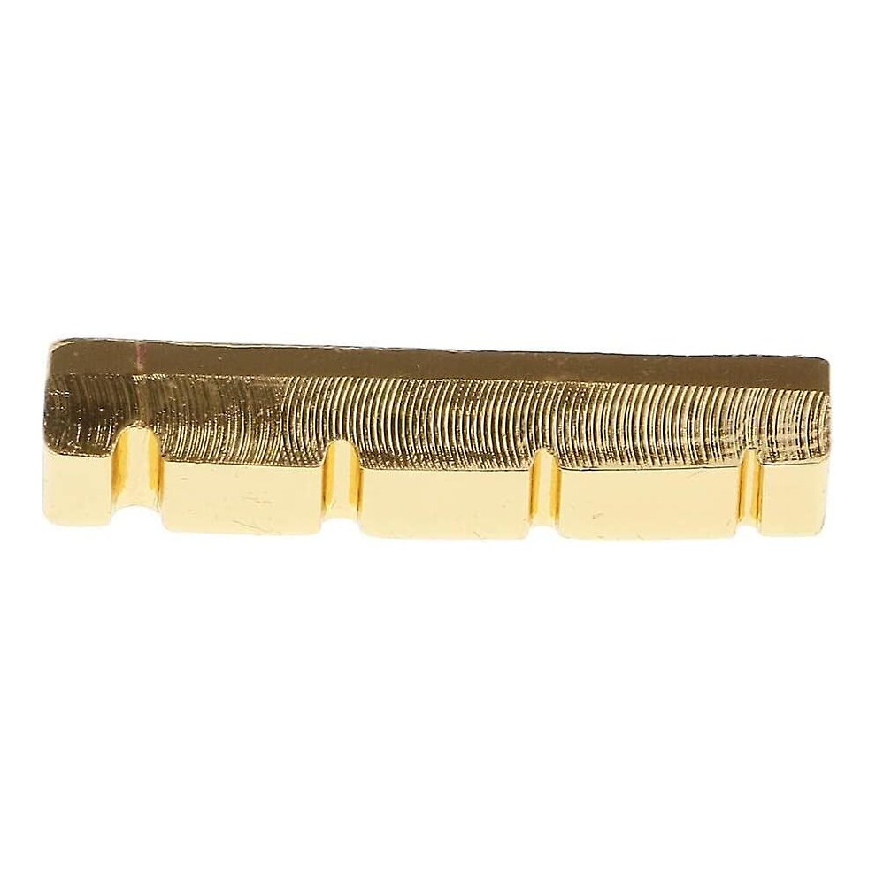 Electric Bass Brass Slotted Nut Carved For 4-String Bass Replacement - Brass, 38mm