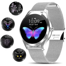 (silver) Smart Watch For Women, Novel/stylish/beautiful Smartwatch Bluetooth Fitness Tracker For Ladies With Ip68 Waterproof