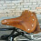 Genuine Leather Spring Bike Saddle, Retro Replacement Leather Bicycle Saddle Cushion 4