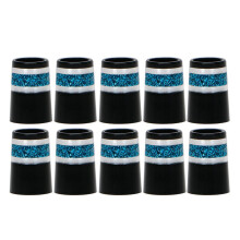 Farfi 10pcs Tough Golf Ferrule Lightweight Compact Glitter Design Golf Iron Ferrule For Sport