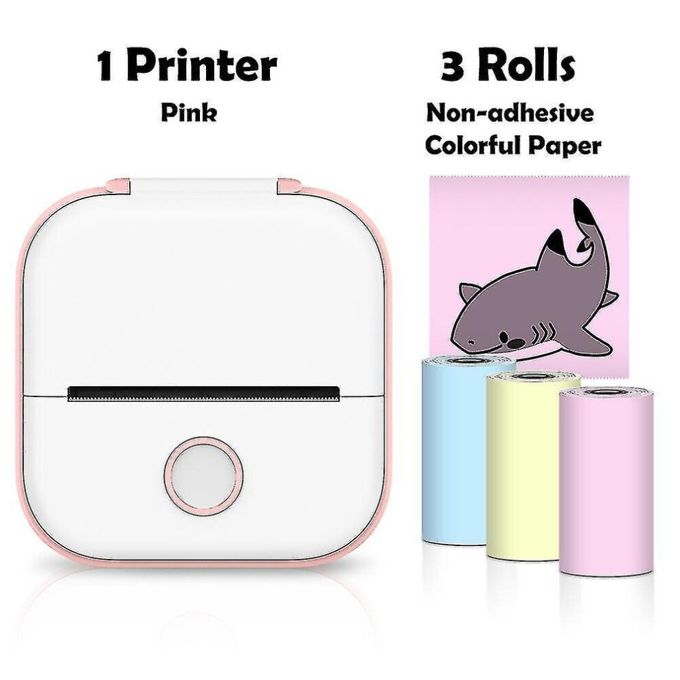Phomemo T02 Mini Printer Portable Printer Thermal Printing Sticker Wireless Inkless Pocket Printer Self-adhesive Label Printer