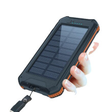 Kryc Solar Power Bank 30000mah, Portable Charger With 4 Inputs And 3 Outputs, Led Flashlight, Extra High Capacity Usb-c External Battery Charger For I
