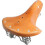 Genuine Leather Spring Bike Saddle, Retro Replacement Leather Bicycle Saddle Cushion 1