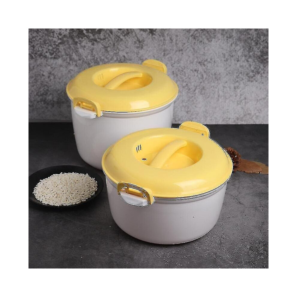 New Portable Microwave Rice Cooker Multifunctional Steamer 2000Ml