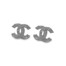 Wearing Cc Earrings High-end Temperament Trend Earrings Dazzling Trend Jewelryearrings-color: Silver