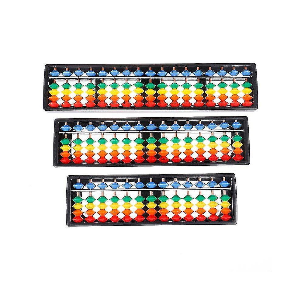 Portable 13/15/17 Column Abacus Arithmetic Soroban School Math Learning Tool