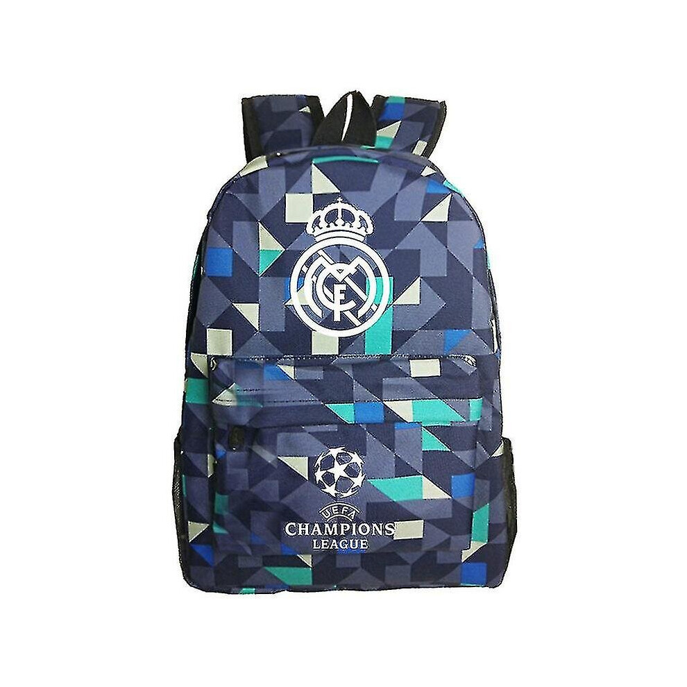 Diamond Real Madrid Uefa Champions League Shoulder Bag Fan Backpack Student Schoolbag Storage Bag
