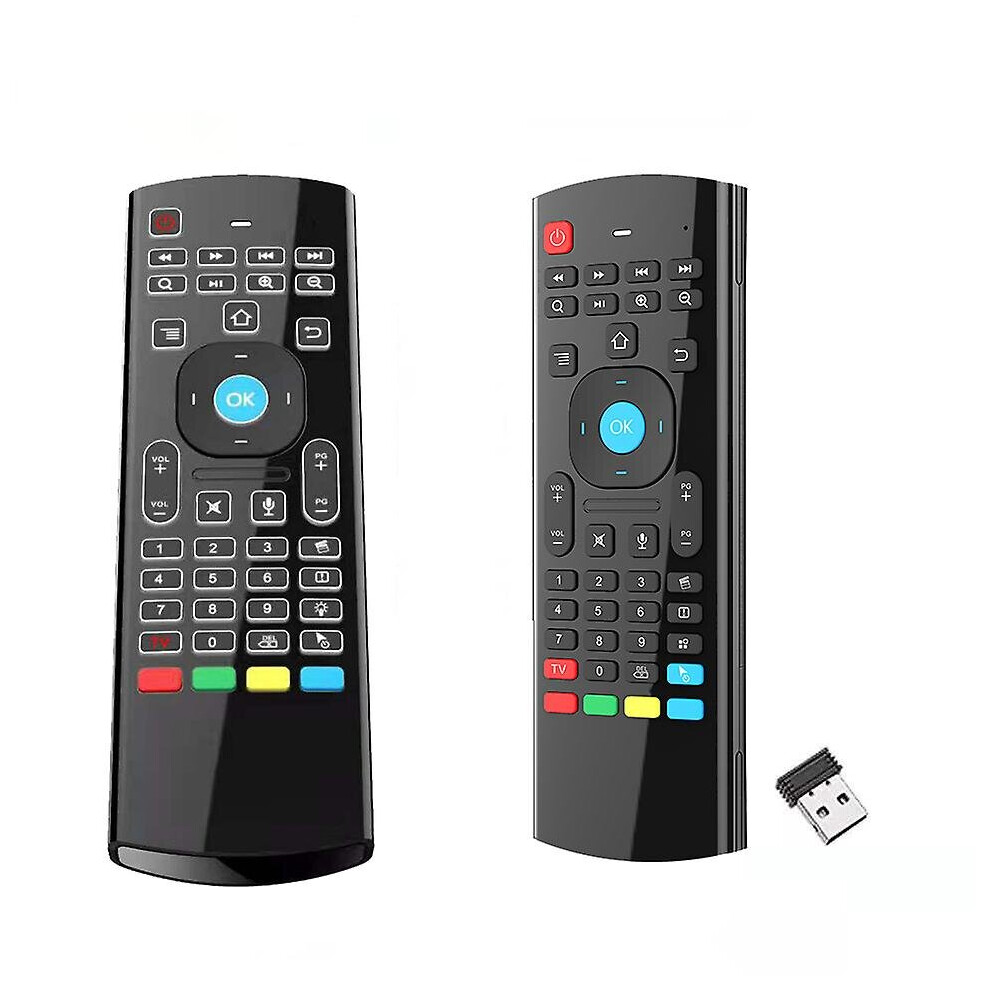 Mx3 Mini Wireless Keyboard Air Mouse Mx3 Pro Backlit Smart Voice Remote Control 2.4Ghz Ir Learning For Android Tv Box H96 Max X3 Etc 9468842416655