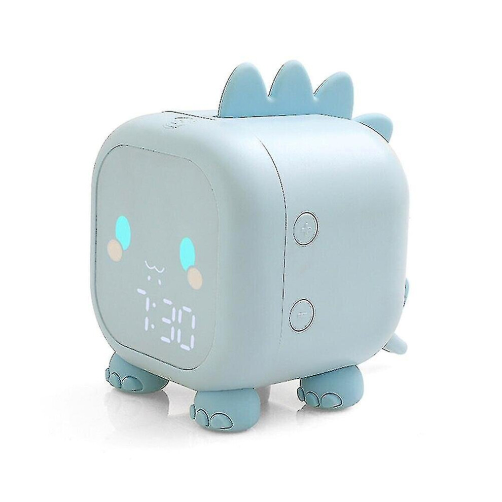 3 Color Cute Dinosaur Digital Alarm Clock For Kids Bedside Clock Children's Sleep Trainier Wake Up Night Light