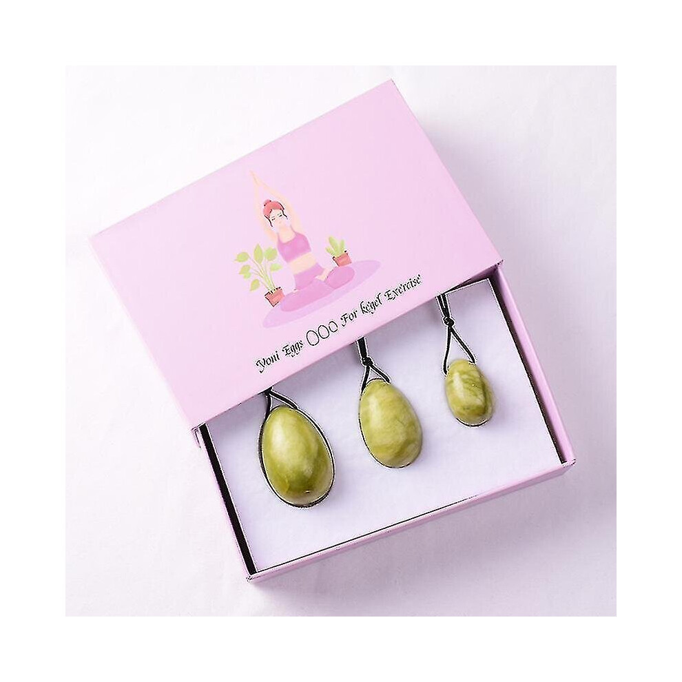Natural South Jade Yoni Egg Jade Egg Lady Kegel Fitness Apparatus Vaginal Muscle Tightening Ball Jade Massager Kegel Egg