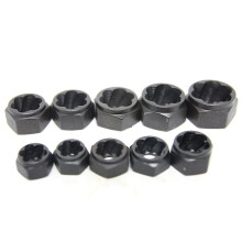 10pcs Damaged Nut Bolt Remover Stud Extractor Set Metric Broken Bolt Removal Kit